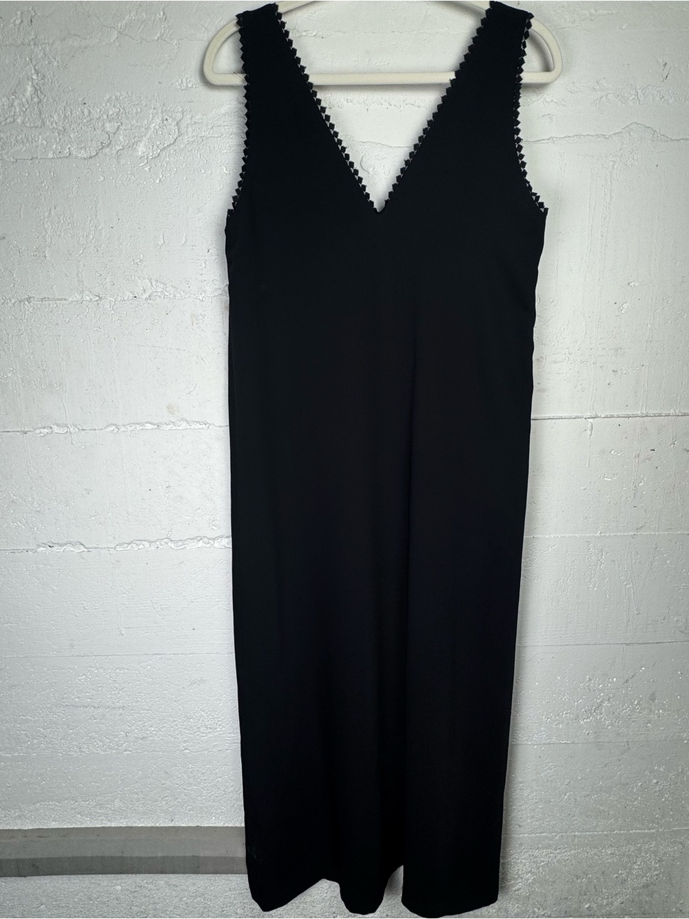 The Kooples Midi Black Slip Dress Size 2 Medium Sleeveless Maxi Elegant Everyday - Picture 2 of 13